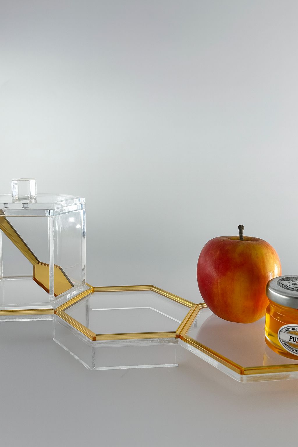 Hexagon Honey Jar Set