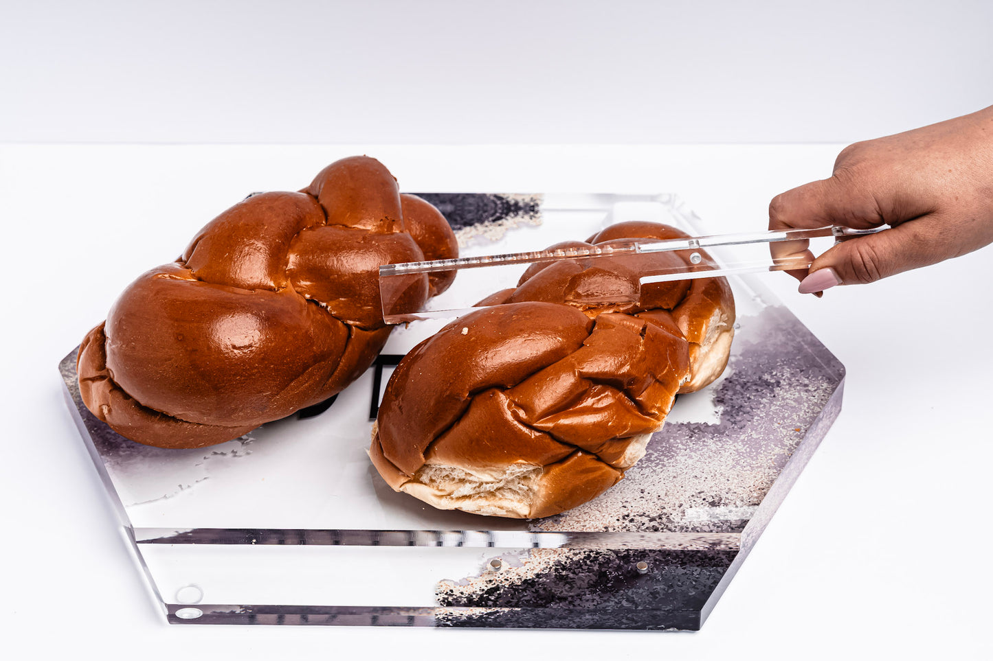 Marble Akrilik Challah Board