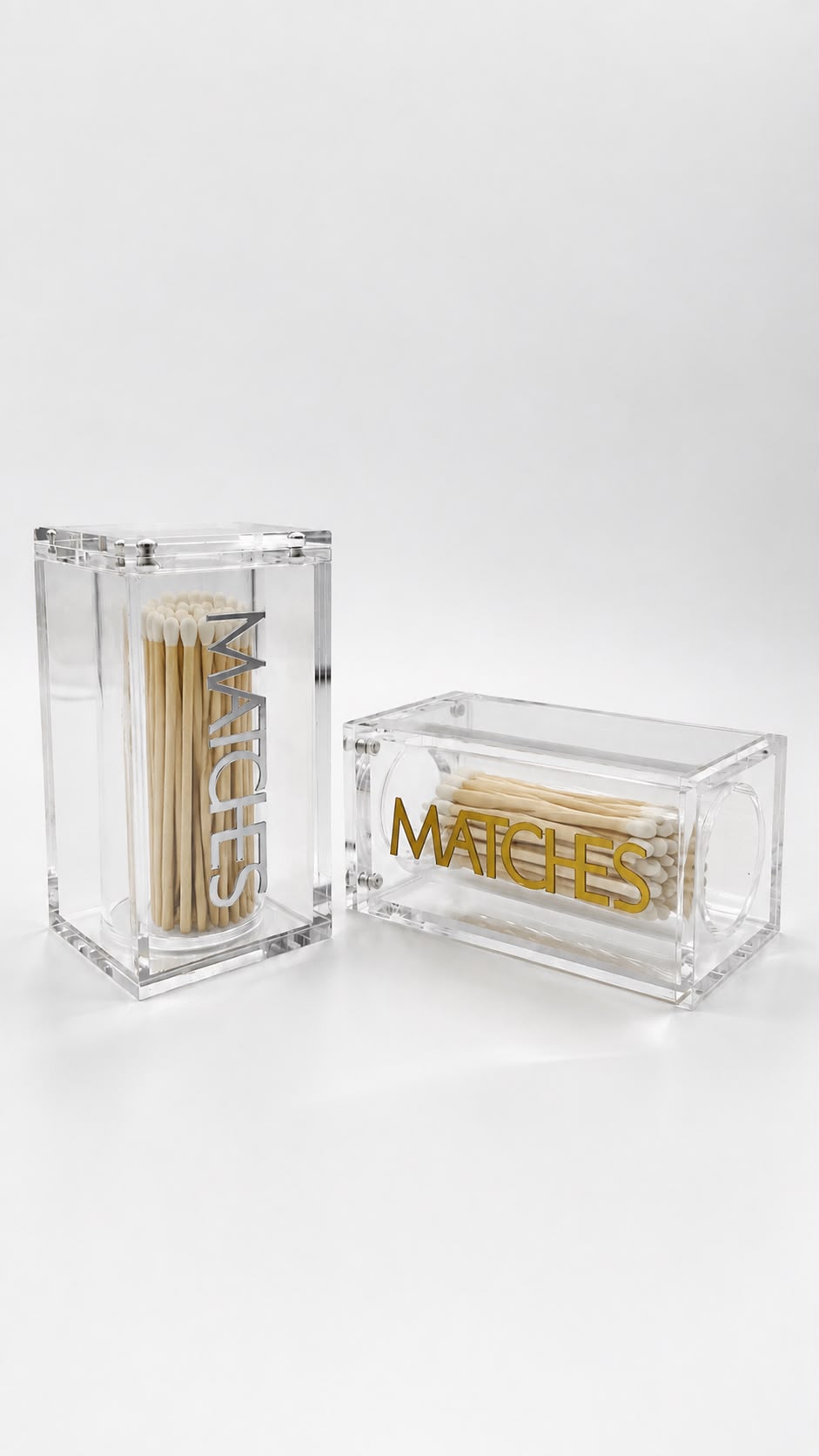 Acrylic Matches Holder